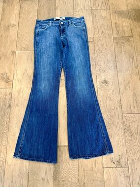 Vintage 90s Gap Ultra Low Rise Button Fly Flare Jeans 8L